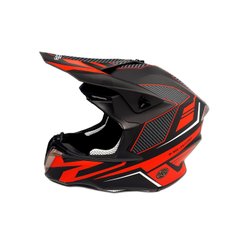 Шлем кроссовый EXDRIVE (size: S, черно-красный матовый, EX-806 Dazzing)