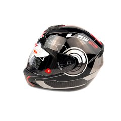 Шлем закрытый интеграл LS2 (size:L, черно-красный, FF352) Exdrive