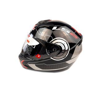 Шолом закритий інтеграл LS2 (size:L, чорно-червоний, FF352) Exdrive