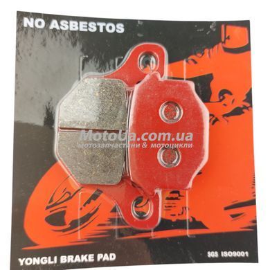 Колодки тормозные (диск) Viper 125J;V150A/Suzuki GS-125;GX-125;SJ-125 к-кт 2шт Yongli