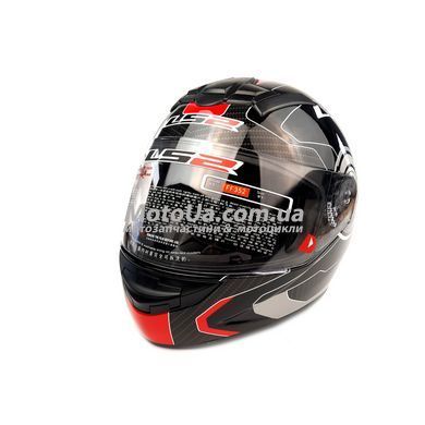 Шлем закрытый интеграл LS2 (size:L, черно-красный, FF352) Exdrive