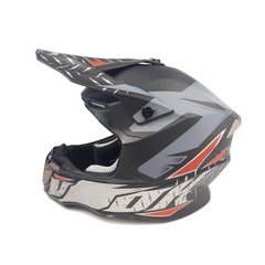 Шлем кроссовый EXDRIVE (size: M, черно-красно-серый матовый, EX-806 VOX)