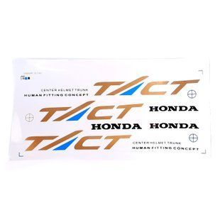 Набор наклеек (0906) HONDA TACT AF-16/24 на белом фоне