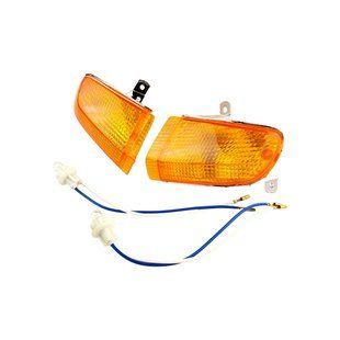 Повороты (пара) передние в сборе HONDA LEAD AF-20/HF-05 оранжевые