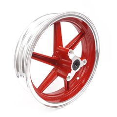 Диск колеса передній (титановий) 10" HONDA DIO/TACT червоний (22 шліца)