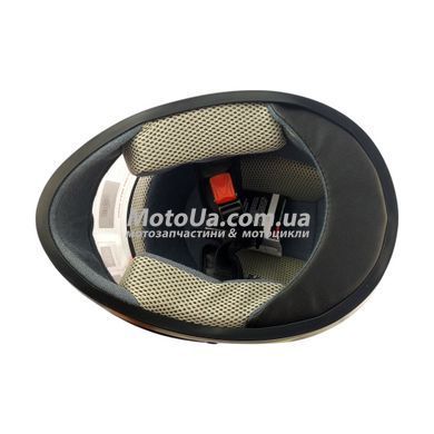 Шолом інтеграл 830 (size: XS, чорний, матовий) салатовий малюнок