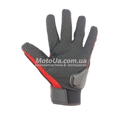 Перчатки PRO BIKER MCS-01 (size: M, красные, текстиль с накладкой на кисть)