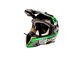Шлем кроссовый EXDRIVE (size: L, черно-зеленый глянцевый, EX-806 MX) - 2