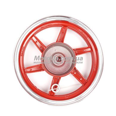 Диск колеса задний (титановый) 10" HONDA DIO/TACT красный (22 шлица)