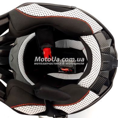 Шлем кроссовый EXDRIVE (size: M, черно-синий матовый, EX-806 Spider)