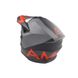 Шлем кроссовый AMOQ (size: XS, черно-серо-красный матовый) - 3