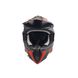 Шлем кроссовый AMOQ (size: XS, черно-серо-красный матовый) - 6