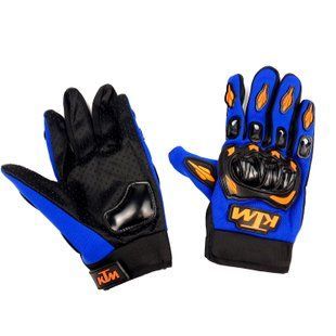 Рукавиці KTM (size L, сині, текстиль з накладкою на кисть)