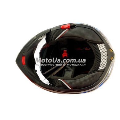Шолом трансформер EXDRIVE (size: S, чорно-синій матовий, EX-701, модулятор+окуляри)