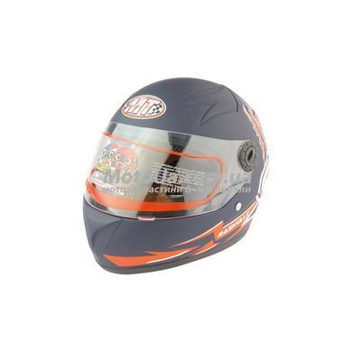Шлем детский интеграл HF-909 E-39 (черно-красный) MT-Helmet