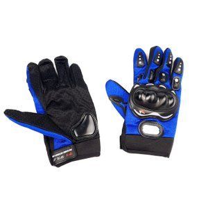 Рукавички PRO BIKER MCS-01 (size: L, сині, текстиль з накладкою на кисть)