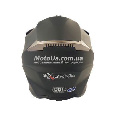 Шлем кроссовый EXDRIVE (size: L, черный матовый, EX-806)