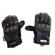 Перчатки Madbike (size: L, черные, кожаные с накладкой на кисть, GK-183) - 2