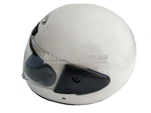 Шлем закрытый HF-101 (size: S, белый глянцевый)
