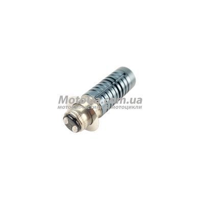Лампа фари P15D-25-1 12V 35/35W (діодна, лінза, чорний корпус 1 пелюстка)