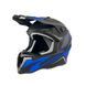 Шолом кросовий EXDRIVE (size: XS, чорно-синій матовий, EX-806 Dazzing) - 2