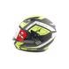 Шлем закрытый интеграл EX-09 (size:S, черно-зеленый + очки, матовый) Exdrive - 1