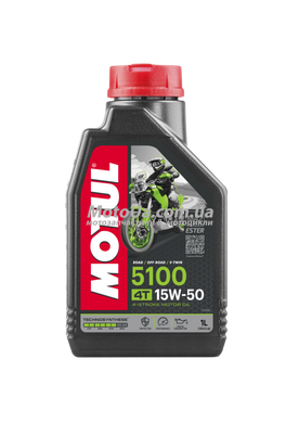 Масло 4T, 2л (напівсинтетика, 15W-50, 5100) Motul Франція