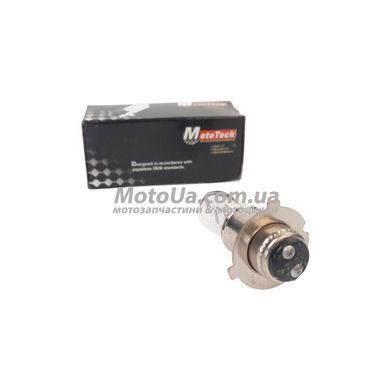 Лампа фари P15D-25-3 12V 40/40W (галоген, біла, 3 пел) Suzuki Lets/Add/Yamaha 16/36/39 Mototech