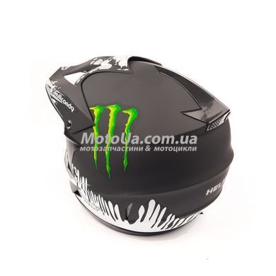 Шлем кроссовый HELMO (size:S, черный, mod:CR168)