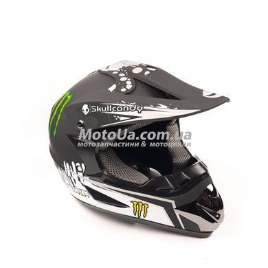 Шлем кроссовый HELMO (size:S, черный, mod:CR168)