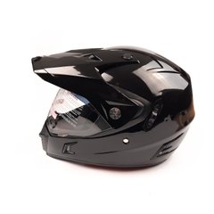 Шлем кроссовый HELMO с визором (size: L, черный, mod:CR188)