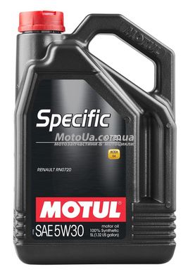 Моторне масло MOTUL Specific 0720 SAE 5W-30 (5Л, синтетичне), Франція