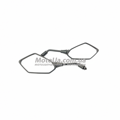 Зеркала M10 R+R пятиугольные, черные