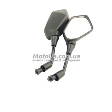 Зеркала M10 R+R пятиугольные, черные