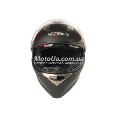 Шлем закрытый интеграл EX-09 (size:XXL, черный + очки, матовый) Exdrive