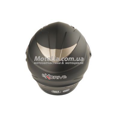 Шлем закрытый интеграл EX-09 (size:XXL, черный + очки, матовый) Exdrive