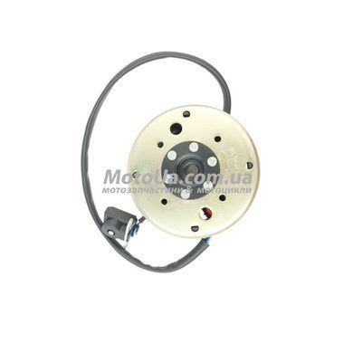 Статор генератора 4T GY6 50 (6+2 катушек, вертикальное крепление статора) + ротор LIPAI