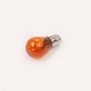 Лампа стопу S25 ЖОВТА (цоколь) 12V 21/5W 2 конт