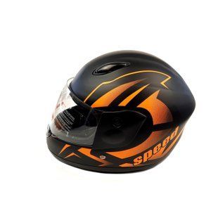 Шлем детский интеграл (mod: F2-801) (size XS, BLACK/ORANG) ST