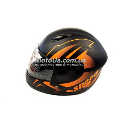 Шлем детский интеграл (mod: F2-801) (size XS, BLACK/ORANG) ST