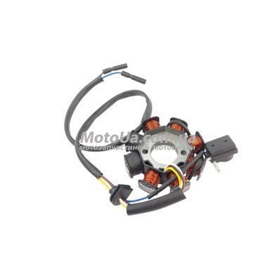 Статор генератора 4T GY6 50 (6+2 катушек, вертикальное крепление статора) LIPAI
