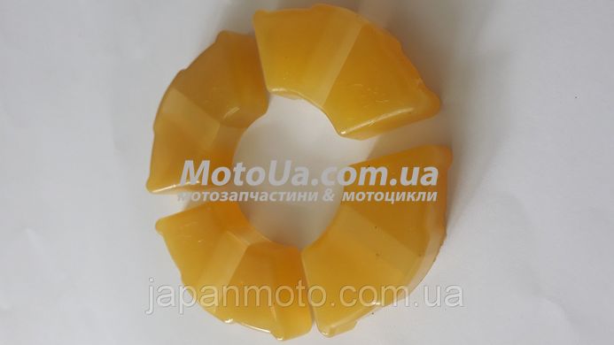 Резинки демпферные колеса Delta силикон, желтые