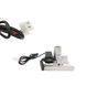 Держатель для телефона алюминиевый крепления под зеркало, хром, USB - 3