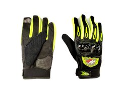 Перчатки PRO BIKER MCS-48 (size: L, чёрно-салатовые, сенсорный палец)