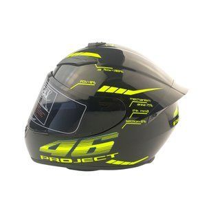 Шлем закрытый №111 (22) (size: M, черно-зеленый) MotoTech