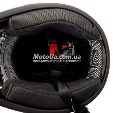 Шлем кроссовый EXDRIVE с визором (size: M, черно-красный, EX-803)