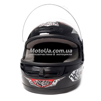Шлем закрытый WLT-106 (size: S, черный) MotoTech