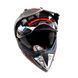Шлем кроссовый EXDRIVE с визором (size: M, черно-красный, EX-803) - 6