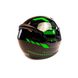 Шлем закрытый FORTE (size:XL, черно-зеленый, mod:902) - 4