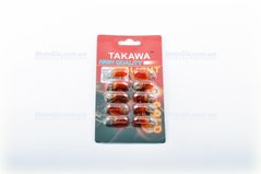 Лампа габаритів / поворотів Т10 ЖОВТА (безцокольна) 12V 3W TAKAWA